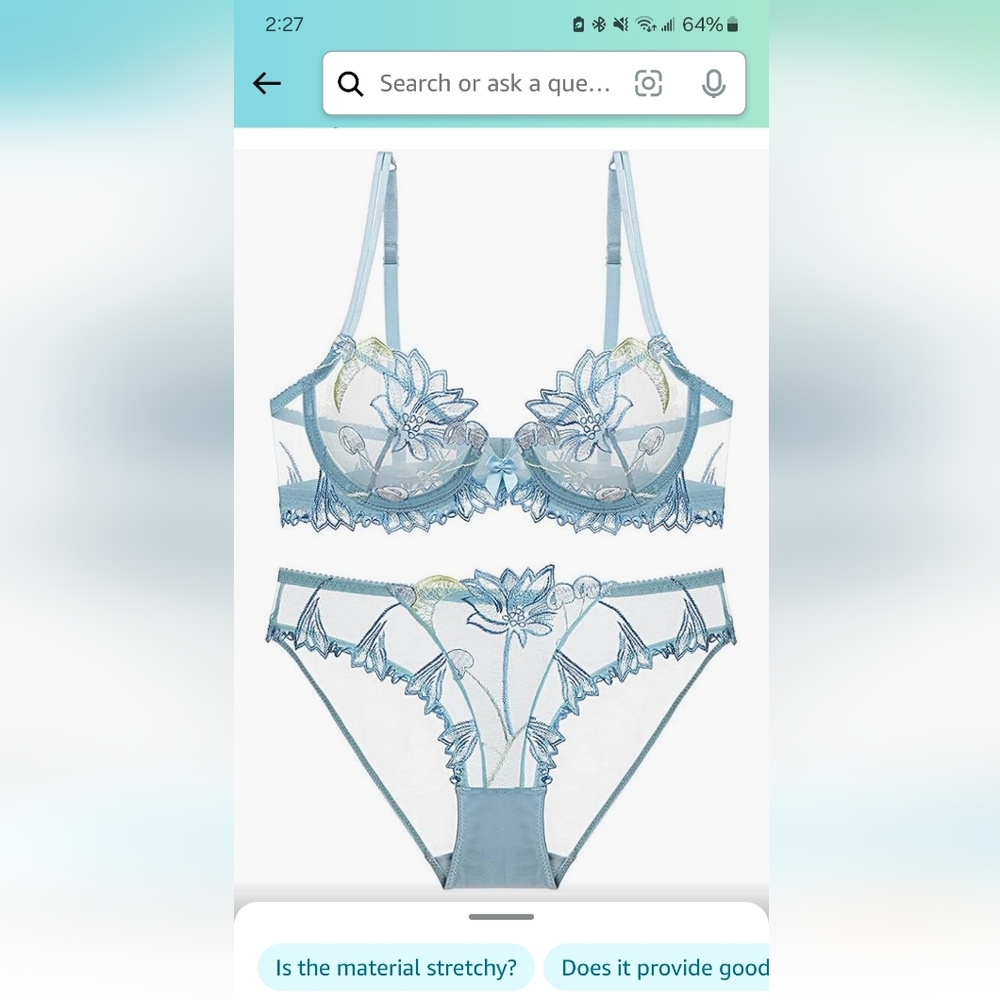 Light Blue lingerie set